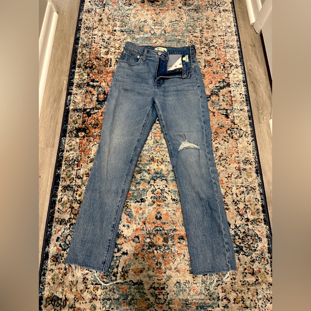 Madewell vintage straight leg crop Jean